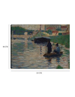 Foto 6 | Foto 6 | Cuadro Decorativo - Vista Del Sena (1882-1883)- Georges Seurat - Paisaje - 46x61 - Impresión En Lienzo - Fine Art Tj