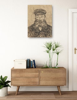 Foto 3 | Foto 3 | Cuadro Decorativo - Retrato De José Roulin (1888)- Vincent Van Gogh - Fotografía - 46x61 - Impresión En Lienzo - Fine Art Tj