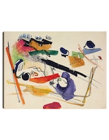 Cuadro Decorativo - Sin Título (1913)- Wassily Kandinsky - Abstracto - 107x143 - Impresión En Lienzo - Fine Art Tj