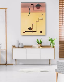 Foto 5 | Foto 5 | Cuadro Decorativo - Eckig (angular) (1931)- Wassily Kandinsky - Abstracto - 69x92 - Impresión En Lienzo - Fine Art Tj