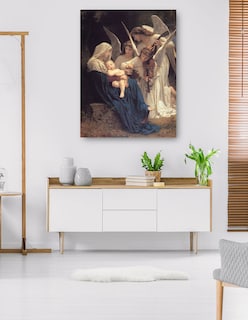 Foto 5 | Foto 5 | Cuadro Decorativo - El Canto De Los Ángeles (1881)- William Bouguereau - Religión - 107x143 - Impresión En Lienzo - Fine Art Tj