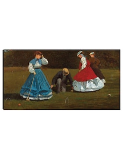 Foto 1 | Foto 1 | Cuadro Decorativo - Escena De Croquet (1866)- Winslow Homer - Fotografía - 46x89 - Impresión En Lienzo - Fine Art Tj