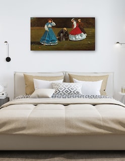 Foto 5 | Foto 5 | Cuadro Decorativo - Escena De Croquet (1866)- Winslow Homer - Fotografía - 46x89 - Impresión En Lienzo - Fine Art Tj