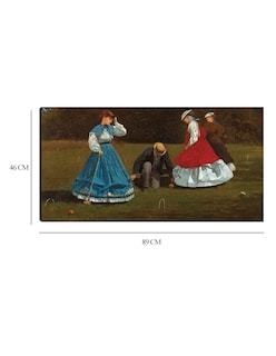 Foto 6 | Foto 6 | Cuadro Decorativo - Escena De Croquet (1866)- Winslow Homer - Fotografía - 46x89 - Impresión En Lienzo - Fine Art Tj