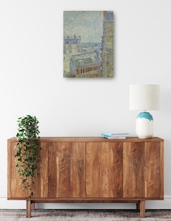 Foto 2 | Foto 2 | Cuadro Decorativo - Vista Desde El Departamento De Theo- Vincent Van Gogh - Ciudades - 46x61 - Impresión En Lienzo - Fine Art Tj