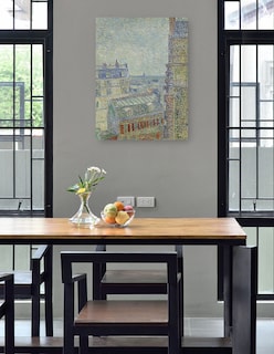 Foto 4 | Foto 4 | Cuadro Decorativo - Vista Desde El Departamento De Theo- Vincent Van Gogh - Ciudades - 46x61 - Impresión En Lienzo - Fine Art Tj