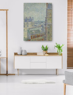 Foto 5 | Foto 5 | Cuadro Decorativo - Vista Desde El Departamento De Theo- Vincent Van Gogh - Ciudades - 46x61 - Impresión En Lienzo - Fine Art Tj