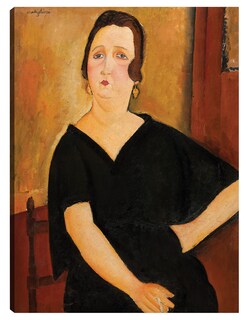 Foto 1 | Foto 1 | Cuadro Decorativo - Mujer Con Cigarrillo (1918)- Amedeo Modigliani - Fotografía - 28x36 - Impresión En Lienzo - Fine Art Tj