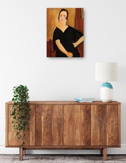 Foto 2 | Foto 2 | Cuadro Decorativo - Mujer Con Cigarrillo (1918)- Amedeo Modigliani - Fotografía - 28x36 - Impresión En Lienzo - Fine Art Tj