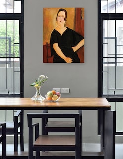 Foto 4 | Foto 4 | Cuadro Decorativo - Mujer Con Cigarrillo (1918)- Amedeo Modigliani - Fotografía - 28x36 - Impresión En Lienzo - Fine Art Tj
