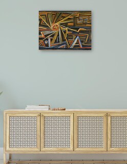 Foto 4 | Foto 4 | Cuadro Decorativo - Strahlung Y Rotación (1924)- Paul Klee - Abstracto - 69x92 - Impresión En Lienzo - Fine Art Tj