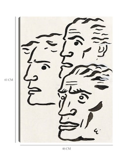 Foto 6 | Foto 6 | Cuadro Decorativo - Tres Cabezas De Hombres (1891)- Leo Gestel - Fotografía - 46x61 - Impresión En Lienzo - Fine Art Tj