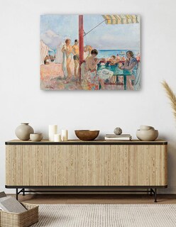 Foto 5 | Foto 5 | Cuadro Decorativo - El Chiringuito (1923-25)- Henri Lebasque - Costa - 28x36 - Impresión En Lienzo - Fine Art Tj