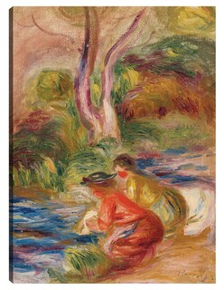 Foto 1 | Foto 1 | Cuadro Decorativo - Las Lavadoras- Pierre-auguste Renoir - Paisaje - 28x36 - Impresión En Lienzo - Fine Art Tj