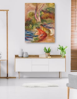 Foto 5 | Foto 5 | Cuadro Decorativo - Las Lavadoras- Pierre-auguste Renoir - Paisaje - 28x36 - Impresión En Lienzo - Fine Art Tj