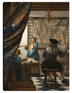 Foto 1 | Foto 1 | Cuadro Decorativo - El Arte De Pintar- Johannes Vermeer - Fotografía - 28x36 - Impresión En Lienzo - Fine Art Tj