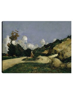 Foto 1 | Foto 1 | Cuadro Decorativo - El Camino (1871)- Paul Cézanne - Religión - 28x36 - Impresión En Lienzo - Fine Art Tj