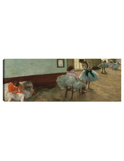 Foto 1 | Foto 1 | Cuadro Decorativo - La Lección De Danza, C. 1879- Edgar Degas - Fotografía - 21x56 - Impresión En Lienzo - Fine Art Tj