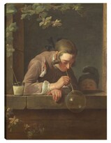 Cuadro Decorativo - Burbujas De Jabón- Jean Siméon Chardin - Fotografía - 28x36 - Impresión En Lienzo - Fine Art Tj