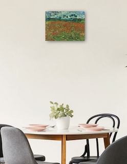 Foto 2 | Foto 2 | Cuadro Decorativo - Campo De Amapolas- Vincent Van Gogh - Paisaje - 46x61 - Impresión En Lienzo - Fine Art Tj