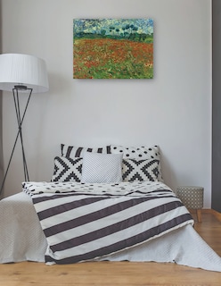 Foto 3 | Foto 3 | Cuadro Decorativo - Campo De Amapolas- Vincent Van Gogh - Paisaje - 46x61 - Impresión En Lienzo - Fine Art Tj