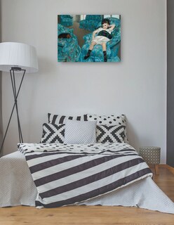 Foto 3 | Foto 3 | Cuadro Decorativo - Niña En Un Sillón Azul- Mary Cassatt - Religión - 77x102 - Impresión En Lienzo - Fine Art Tj