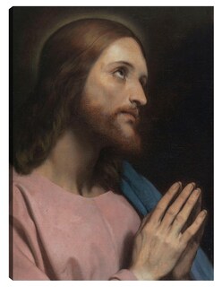 Foto 1 | Foto 1 | Cuadro Decorativo - Cabeza De Cristo (1849)- Ary Scheffer - Religión - 28x36 - Impresión En Lienzo - Fine Art Tj