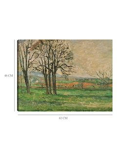 Foto 6 | Foto 6 | Cuadro Decorativo - Los Árboles Desnudos En Jas De Bouffan- Paul Cézanne - Religión - 46x61 - Impresión En Lienzo - Fine Art Tj
