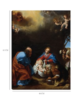 Foto 6 | Foto 6 | Cuadro Decorativo - Adoración De Los Pastores (c. 1670)- Carlo Dolci - Religión - 46x61 - Impresión En Lienzo - Fine Art Tj