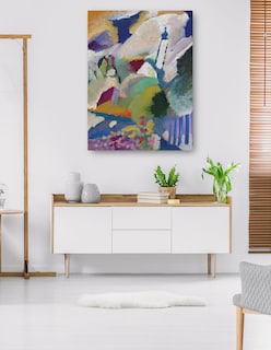 Foto 5 | Foto 5 | Cuadro Decorativo - Murnau Con Iglesia I (1910)- Wassily Kandinsky - Abstracto - 69x92 - Impresión En Lienzo - Fine Art Tj