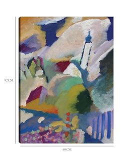 Foto 6 | Foto 6 | Cuadro Decorativo - Murnau Con Iglesia I (1910)- Wassily Kandinsky - Abstracto - 69x92 - Impresión En Lienzo - Fine Art Tj