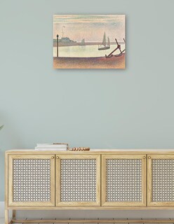 Foto 4 | Foto 4 | Cuadro Decorativo - El Canal De Gravelines, Por La Tarde- Georges Seurat - Costa - 46x61 - Impresión En Lienzo - Fine Art Tj