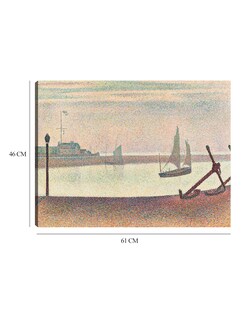 Foto 6 | Foto 6 | Cuadro Decorativo - El Canal De Gravelines, Por La Tarde- Georges Seurat - Costa - 46x61 - Impresión En Lienzo - Fine Art Tj