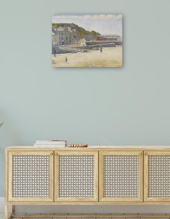 Foto 4 | Foto 4 | Cuadro Decorativo - Puerto-en-bessin (1888)- Georges Seurat - Costa - 28x36 - Impresión En Lienzo - Fine Art Tj