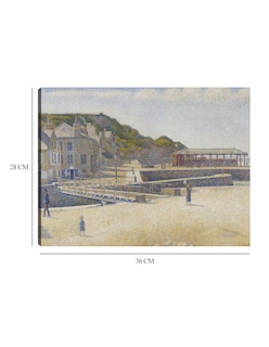 Foto 6 | Foto 6 | Cuadro Decorativo - Puerto-en-bessin (1888)- Georges Seurat - Costa - 28x36 - Impresión En Lienzo - Fine Art Tj
