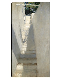 Foto 1 | Foto 1 | Cuadro Decorativo - Escalera En Capri (1878)- John Singer Sargent - Ciudades - 46x89 - Impresión En Lienzo - Fine Art Tj