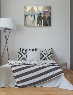 Foto 3 | Foto 3 | Cuadro Decorativo - Calle París, Día Lluvioso- Gustave Caillebotte - Religión - 69x92 - Impresión En Lienzo - Fine Art Tj