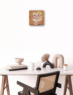 Foto 2 | Foto 2 | Cuadro Decorativo - Senecio (pronto Envejecerá) (1922)- Paul Klee - Abstracto - 31x31 - Impresión En Lienzo - Fine Art Tj