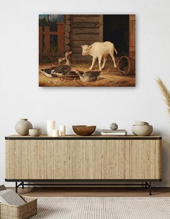 Foto 5 | Foto 5 | Cuadro Decorativo - La Sorpresa (1880)- Ferdinand Von Wright - Religión - 69x92 - Impresión En Lienzo - Fine Art Tj