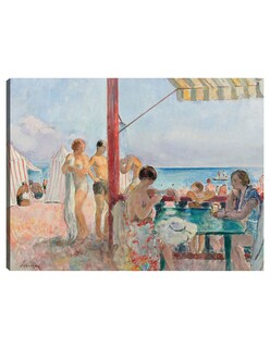 Foto 1 | Foto 1 | Cuadro Decorativo - El Chiringuito (1923-25)- Henri Lebasque - Costa - 46x61 - Impresión En Lienzo - Fine Art Tj