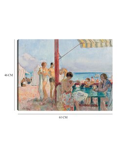 Foto 6 | Foto 6 | Cuadro Decorativo - El Chiringuito (1923-25)- Henri Lebasque - Costa - 46x61 - Impresión En Lienzo - Fine Art Tj