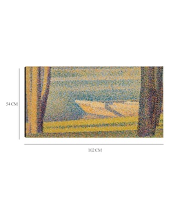 Foto 6 | Foto 6 | Cuadro Decorativo - Barcos Y Árboles Amarrados- Georges Seurat - Costa - 54x102 - Impresión En Lienzo - Fine Art Tj