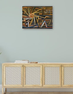 Foto 4 | Foto 4 | Cuadro Decorativo - Strahlung Y Rotación (1924)- Paul Klee - Abstracto - 46x61 - Impresión En Lienzo - Fine Art Tj