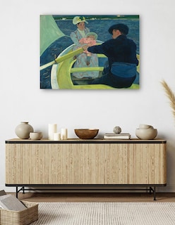 Foto 5 | Foto 5 | Cuadro Decorativo - La Fiesta Del Canotaje- Mary Cassatt - Religión - 69x92 - Impresión En Lienzo - Fine Art Tj
