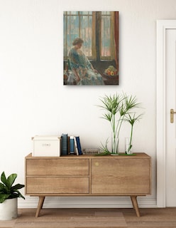 Foto 3 | Foto 3 | Cuadro Decorativo - La Ventana De Nueva York- Childe Hassam - Fotografía - 77x102 - Impresión En Lienzo - Fine Art Tj