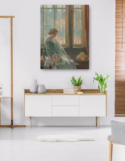 Foto 5 | Foto 5 | Cuadro Decorativo - La Ventana De Nueva York- Childe Hassam - Fotografía - 77x102 - Impresión En Lienzo - Fine Art Tj