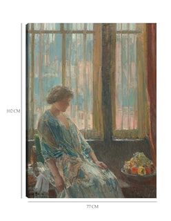 Foto 6 | Foto 6 | Cuadro Decorativo - La Ventana De Nueva York- Childe Hassam - Fotografía - 77x102 - Impresión En Lienzo - Fine Art Tj