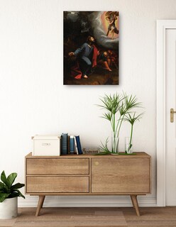 Foto 3 | Foto 3 | Cuadro Decorativo - Cristo En El Huerto De Getsemaní- Juan Sariñena - Religión - 69x92 - Impresión En Lienzo - Fine Art Tj