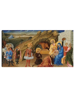 Foto 1 | Foto 1 | Cuadro Decorativo - La Adoración De Los Magos C. 1450- Giovanni Di Paolo - Religión - 46x89 - Impresión En Lienzo - Fine Art Tj