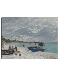 Foto 1 | Foto 1 | Cuadro Decorativo - La Playa De Sainte-adresse- Claude Monet - Religión - 28x36 - Impresión En Lienzo - Fine Art Tj